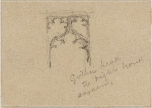 Arreton Church. Interior Arch — Jasper Francis Cropsey
