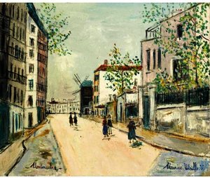 Rue Girardon At Montmartre — Maurice Utrillo