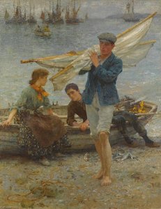 Return From Fishing — Henry Scott Tuke