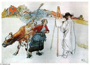 On The Farm — Carl Larsson