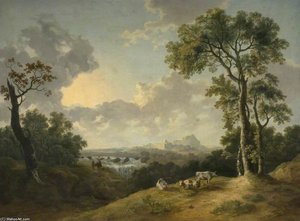 Landscape With A Waterfall — Abraham Pether