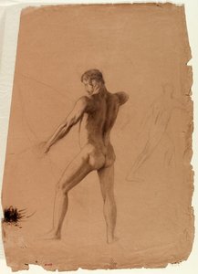 Nude Male With Bow And Arrow — Thomas Cole