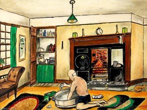 End of Shift, Bathing at 19 Alexandra Road