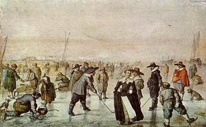 A Scene On The Ice — Hendrick Avercamp