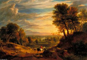Landscape Near Whitchurch — Ramsay Richard Reinagle