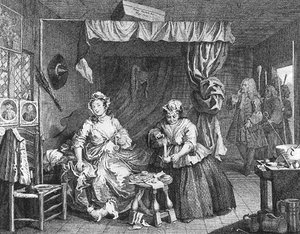 A Harlot's Progress, Plate 3 Of 6 — William Hogarth