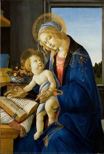 The Virgin And Child (the Madonna Of The Book) — Sandro Botticelli, Early Renaissance