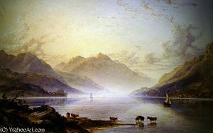 Loch Lomond At Dawn — Anthony Vandyke Copley Fielding