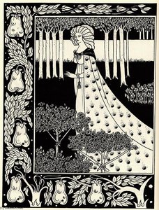 The Beale Isoud At Joyous Gard — Aubrey Vincent Beardsley, Art Nouveau
