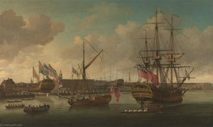 A Launching at Deptford