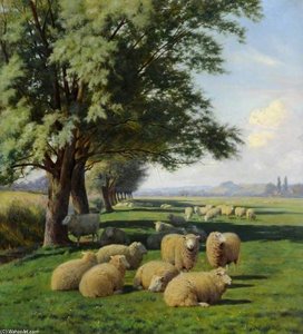 Near Canterbury — William Sidney Cooper