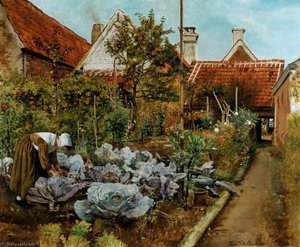 A Flemish Kitchen Garden — Henri De Braekeleer