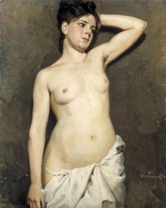 Female Model (study) — Albert Edelfelt