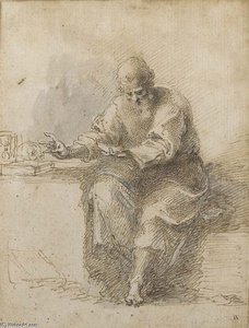 St Jerome Reading — Isaac Oliver