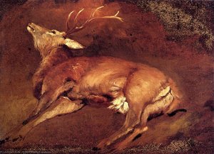 Study Of A Dead Stag — Edvin Henri Lendsijer
