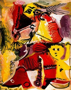 Personaje Rembranesco Y Amor — Pablo Picasso, Cubism