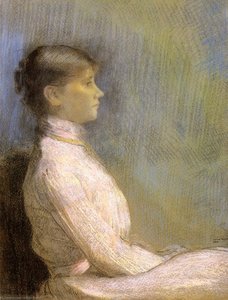 Portrait Of Paule Gobillard — Odilon Redon