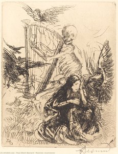 Musician (musicienne) — Paul Albert Besnard