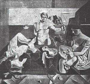 Neo-cubist Academy (composition With Three Figures), 1926 — Salvador Dalí, Neo-cubism