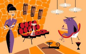 The Minotaur, Steadfast And Persistent — Josh Agle (shag), Pop Surealism