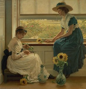 Sun And Moon Flowers — George Dunlop Leslie