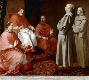 La Bendición De Gil Por El Papa Gregorio Ix — Bartolomé Esteban Murillo