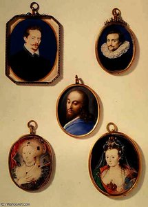 Miniatures. From Ltor — Isaac Oliver
