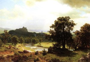 Day's Beginning — Albert Bierstadt