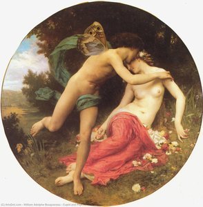 Cupid And Psyche — William-adolphe Bouguereau, Realist Romanticism