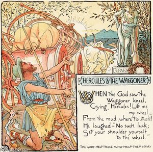 Hercules And The Waggoner — Walter Crane