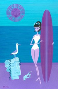 Purple Sun — Josh Agle (shag)