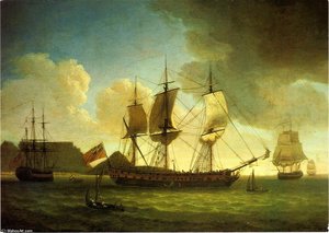 English Ships In Table Bay