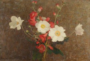 Sprig Of Flowers With Anemones — Benjamin Haughton