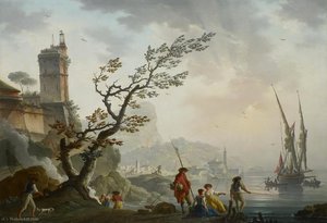 Fishermen at dusk