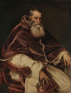 Portrait Of Pope Paul Iii Without Cap — Titian Ramsay Peale Ii, High Renaissance