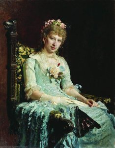 Portrait Of A Woman (e.d. Botkina) — Ilya Yefimovich Repin, Realism