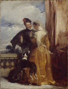 Amy Robsart And The Earl Of Leicester — Richard Parkes Bonington, Romantic Landscape