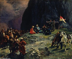 The Meeting Of General Kluke Von Klugenau And Imam Shamil
