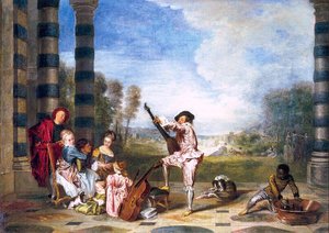 The Pleasures Of Life — Jean-antoine Watteau