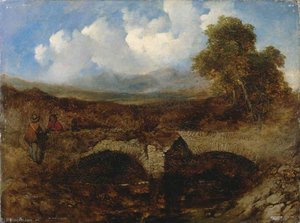 Landscape With Bridge And Figures — William James Blacklock