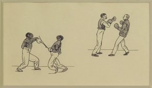 Study Of Fencers And Boxers — Edward Hopper