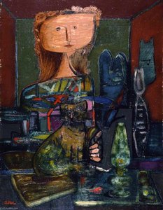 Woman With A Cat — Jankel Adler