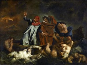 The Barque Of Dante — Eugène Delacroix