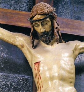 Crucifix (detail) — Filippo Brunelleschi