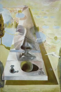 Apparition Of The Visage Of Aphrodite Of Cnide In A Landscape, 1981 — Salvador Dalí