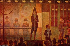 Parade De Cirque, Metropolitan — Georges Seurat, Post-impressionism