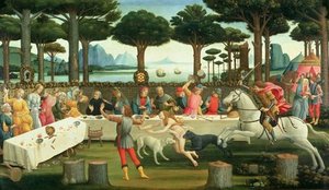 The Banquet In The Pinewoods — Sandro Botticelli