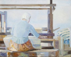 At The Loom — Marie Triepcke Krøyer Alfvén