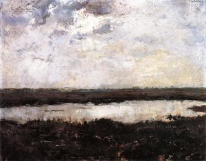 A Pond In Campine — Theo Van Rysselberghe, Impressionism
