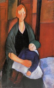 Seated Woman With Child — Amedeo Clemente Modigliani